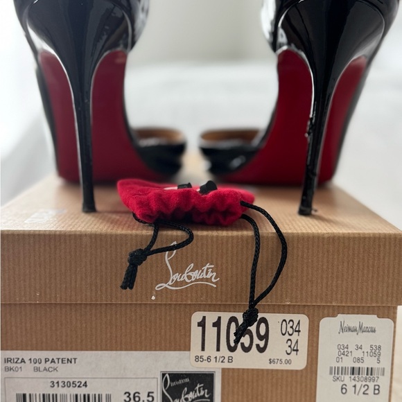 Christian Louboutin Iriza 100mm Heels Patent Leather - Picture 6 of 10